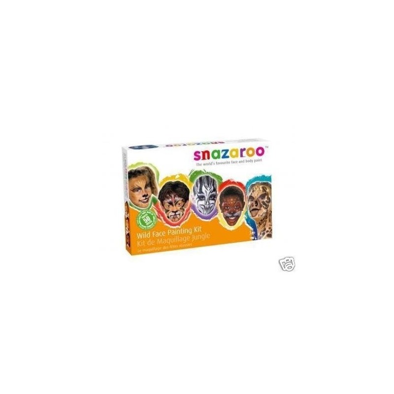 Kit De Peinture Pour Le Visage Déguisement Enfant Snazaroo Wild