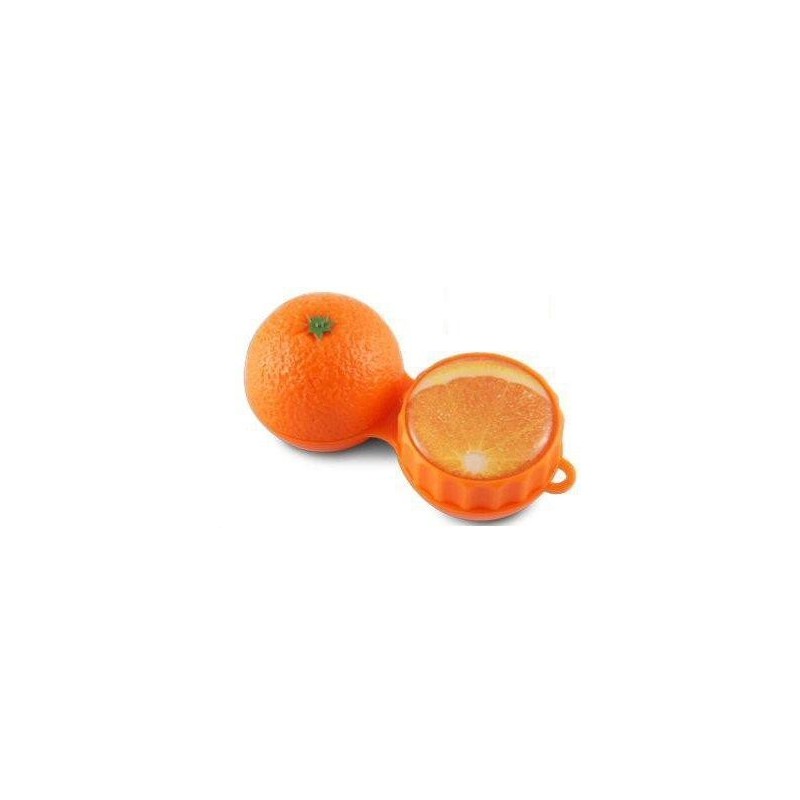 Étui de trempage de stockage pour lentilles de contact 3D orange