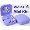 Kit da viaggio per mini lenti a contatto viola