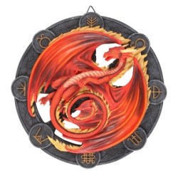 Placa de pared de resina Beltane Dragon de Anne Stokes