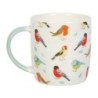 Taza de cerámica con pájaros del jardín británico