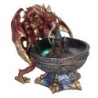 Quemador de incienso de reflujo Dragon Bowl grande