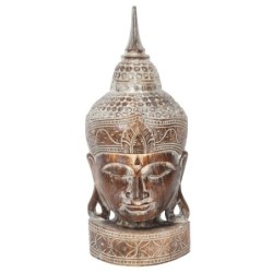 Large Rustic Wooden Buddha...