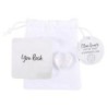 You Rock Clear Quartz Crystal Heart in a Bag