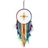 Chakra Multicoloured Dreamcatcher with Diamond Centre