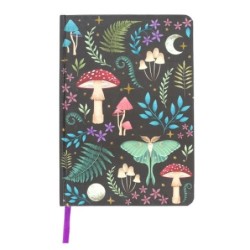 Cuaderno A5 con estampado de bosque oscuro