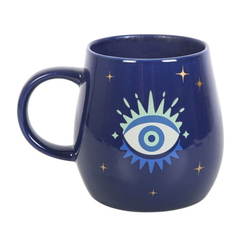 Taza que cambia el color de ojos que todo lo ve