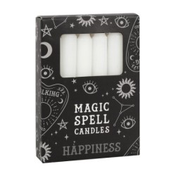 Set of 12 White 'Happiness'...