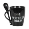 Juego de taza y cuchara de cerveza Witches