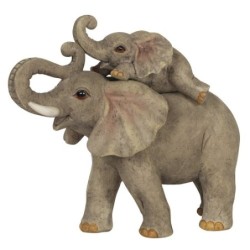 Elefanten-Abenteuer-Mutter und Baby-Elefant-Ornament