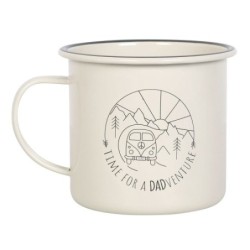 Taza de camping esmaltada Dadventure