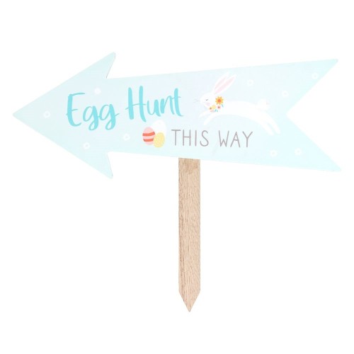 Egg Hunt This Way-Schild