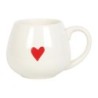 Abgerundete Tasse mit versteckter Botschaft „Love Heart“.