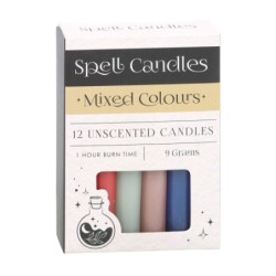 Paquete de 12 velas mágicas de colores mezclados