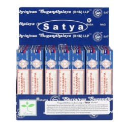 Set of 42 packets of Satya Nagchampa Incense Sticks in Display