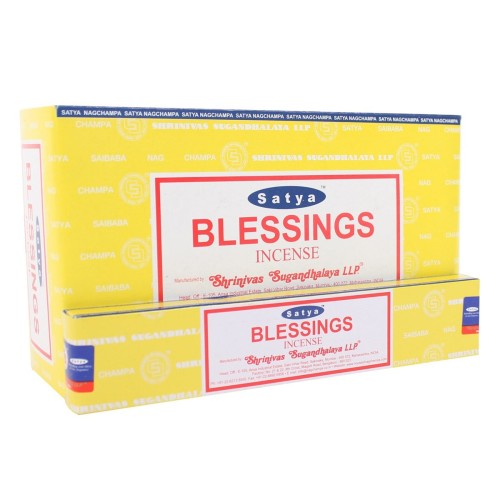 12 Packungen Blessings Räucherstäbchen von Satya