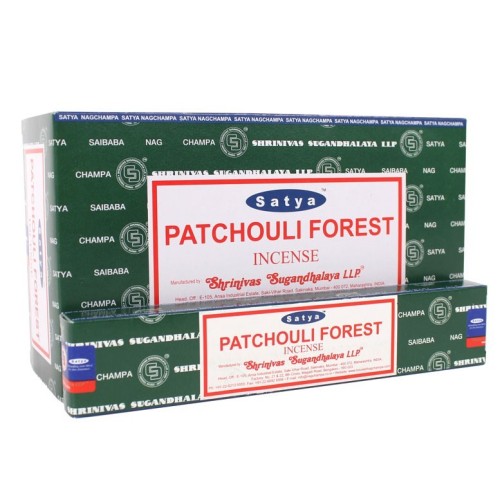 12 Packungen Patchouli-Räucherstäbchen von Satya