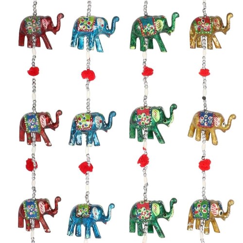 Decoración Elefante Colgante Surtida con Campana