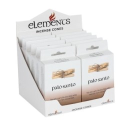 Juego de 12 paquetes de conos de incienso Elements Palo Santo