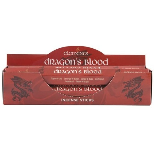 Set of 6 Packets of Elements Dragon's Blood Incense Sticks