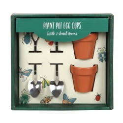 Plant Pot Egg Cup Set with...