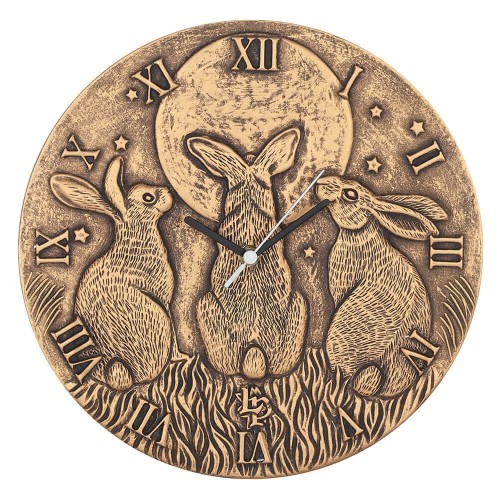 Reloj Moon Shadows de terracota de Lisa Parker