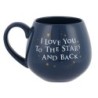 Keramiktasse „I Love You To The Stars and Back“.