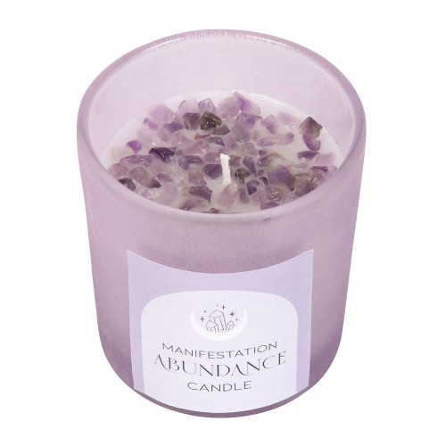 Französische Lavendel-Kristallsplitterkerze von Abundance