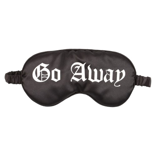 Go Away Gothic Satin-Schlafmaske