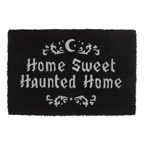 Black Home Sweet Haunted Home Fußmatte