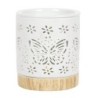 Matte Ceramic Butterfly Oil Burner