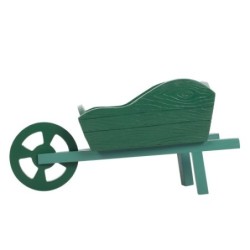 Green Resin Wheelbarrow...