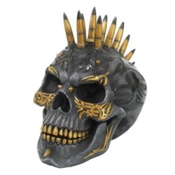 Adorno de calavera en oro negro de Spiral Direct