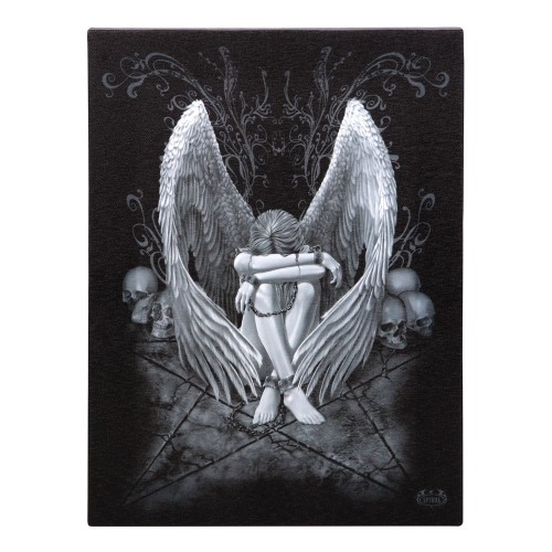 19 x 25 cm große Leinwandtafel „Enslaved Angel“ von Spiral Direct