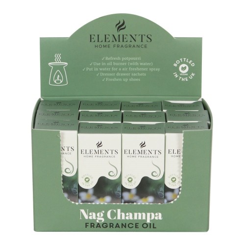 Juego de 12 aceites aromáticos Elements Nag Champa