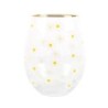 All Over Daisy Print Stemless Wine Glass