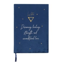 Cuaderno A5 de terciopelo con elemento agua