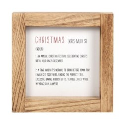 Christmas Definition Wooden...