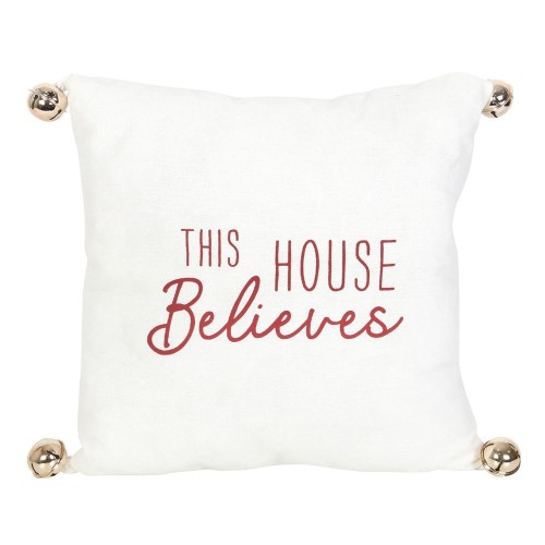 35cm This House Believes Cushion with Bells