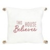 35cm This House Believes Cushion with Bells