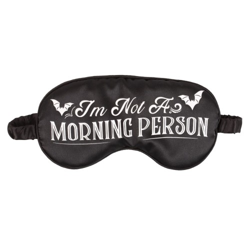 Satin-Schlafmaske „I'm Not a Morning Person“.