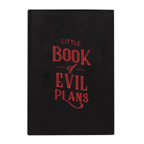 Cuaderno A5 de terciopelo Little Book Of Evil Plans