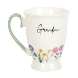 Taza con pedestal de flores...