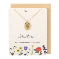 May Hawthorn Birth Flower...