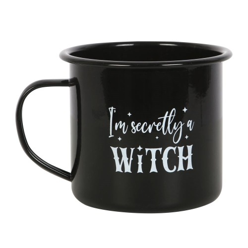 Taza esmaltada Soy secretamente una bruja