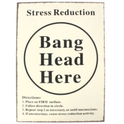 Bang Head-Schild