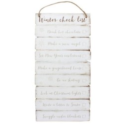 Winter checklist Wooden...