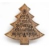 Placa de pared de madera para árbol de Navidad de 35 cm