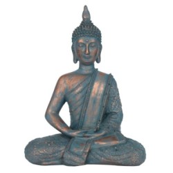 Blauer 26 cm großer Buddha