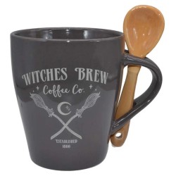 Witches Brew Coffee Co. Juego de taza y cuchara